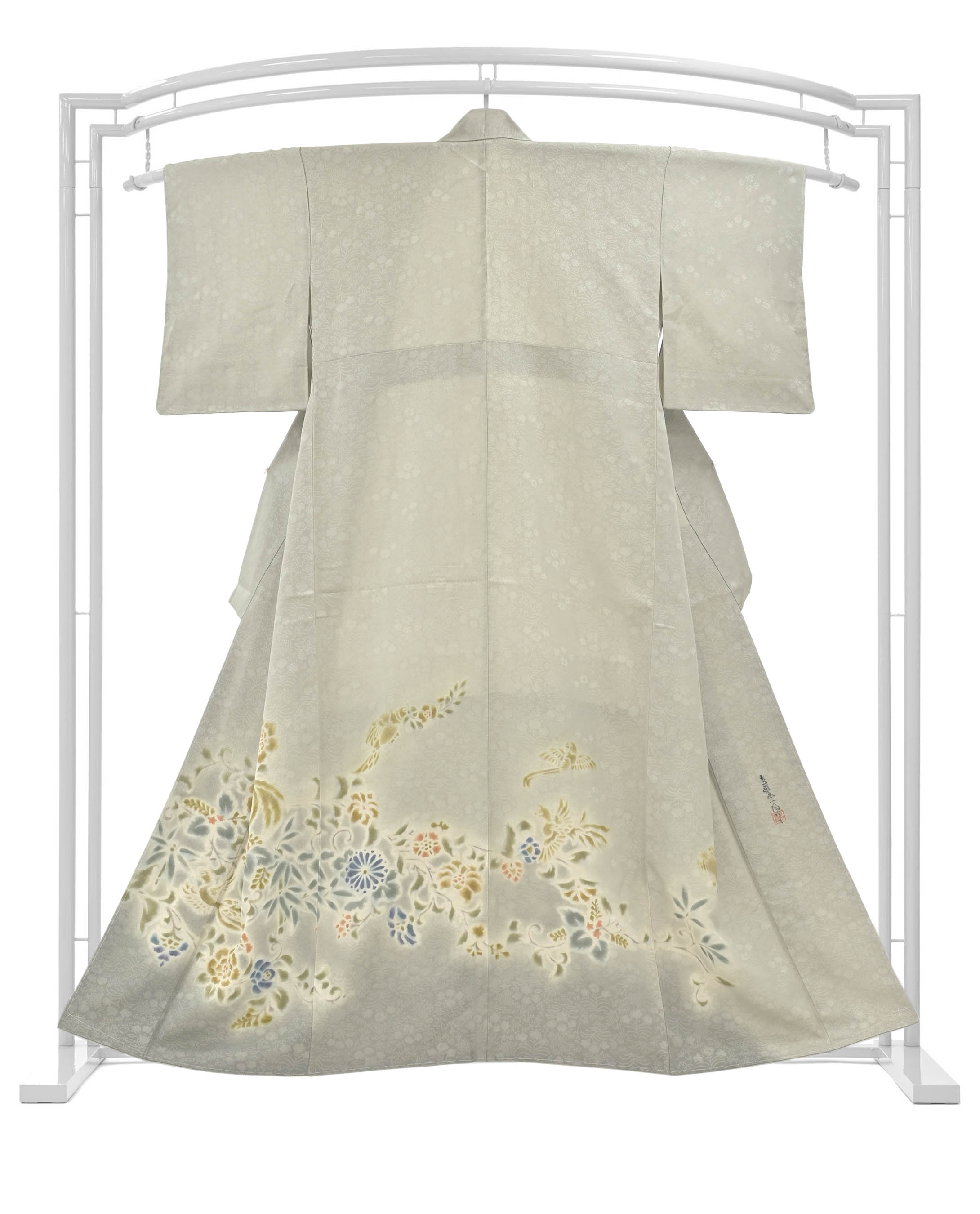 ブラックフライデーSALE】 【工芸作家 内田陽一郎】 特選夾纈染訪問着 