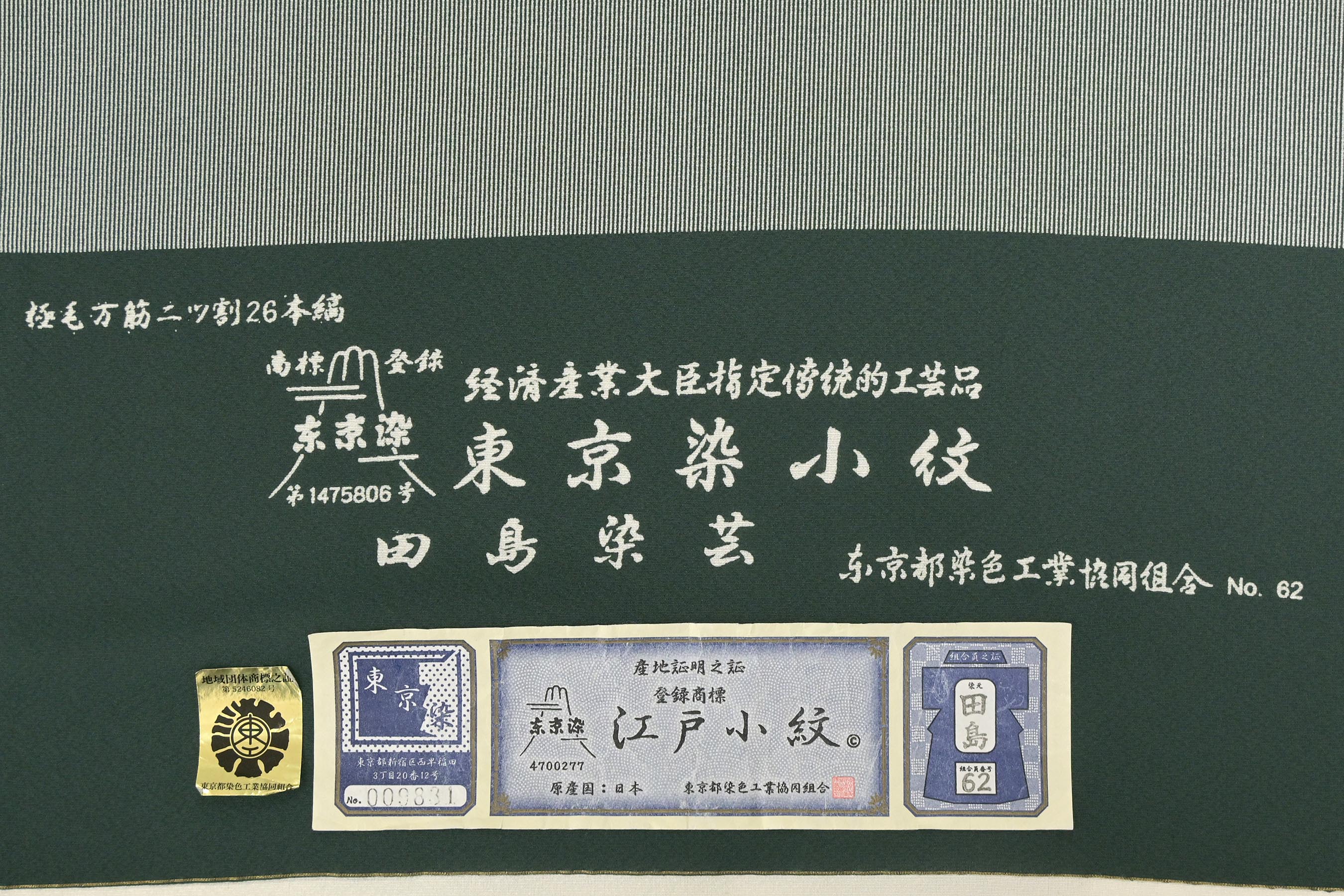 大蔵ざらえセール】 【単衣・夏着物】 【田島染芸 田島敬之