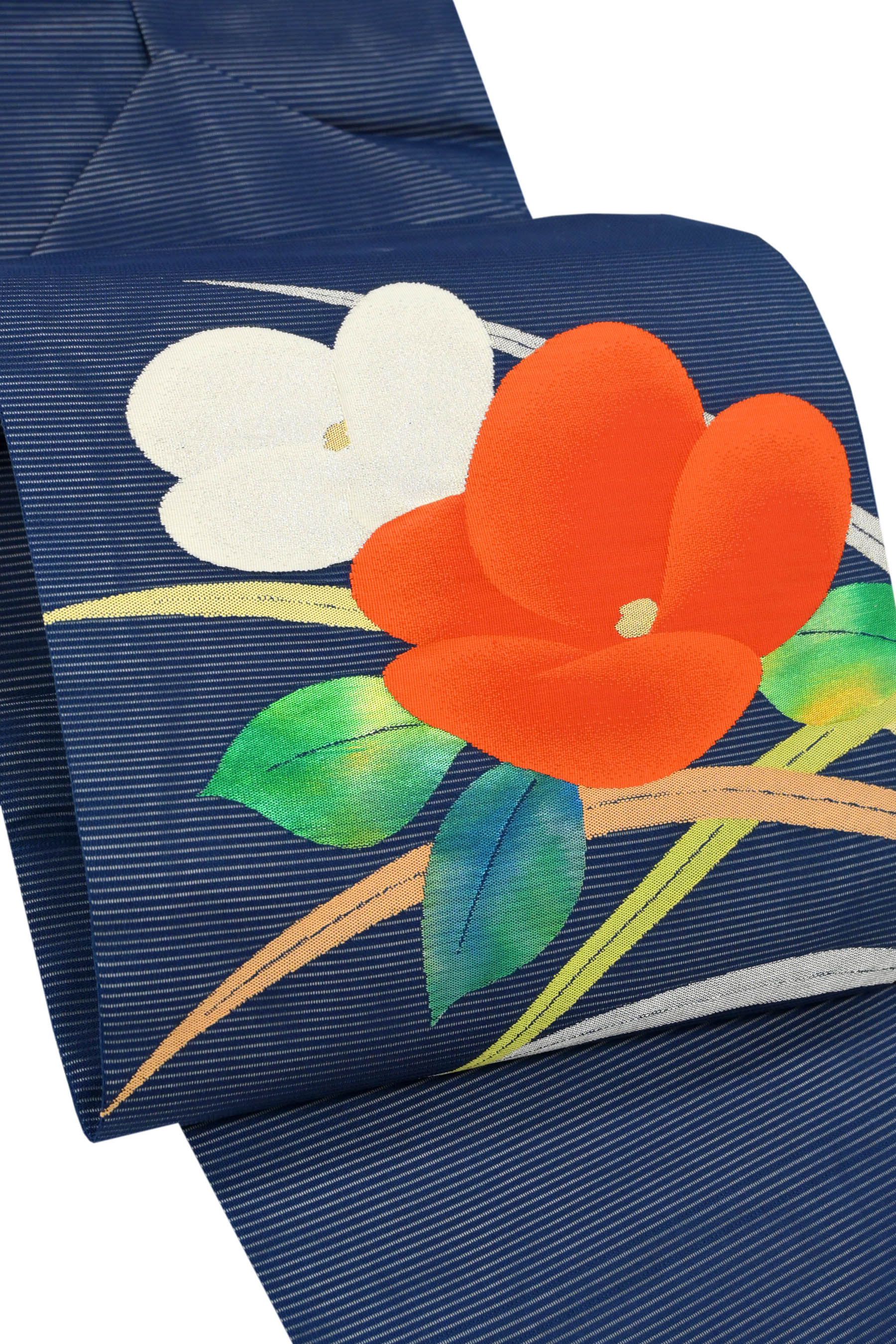 未使用品 名古屋帯 黒 絞り 花文 長さ3m53㎝ 正絹 仕立て上がり 未使用品 名古屋帯 黒 絞り 花文 長さ3m53㎝ 正絹 仕立て上がり