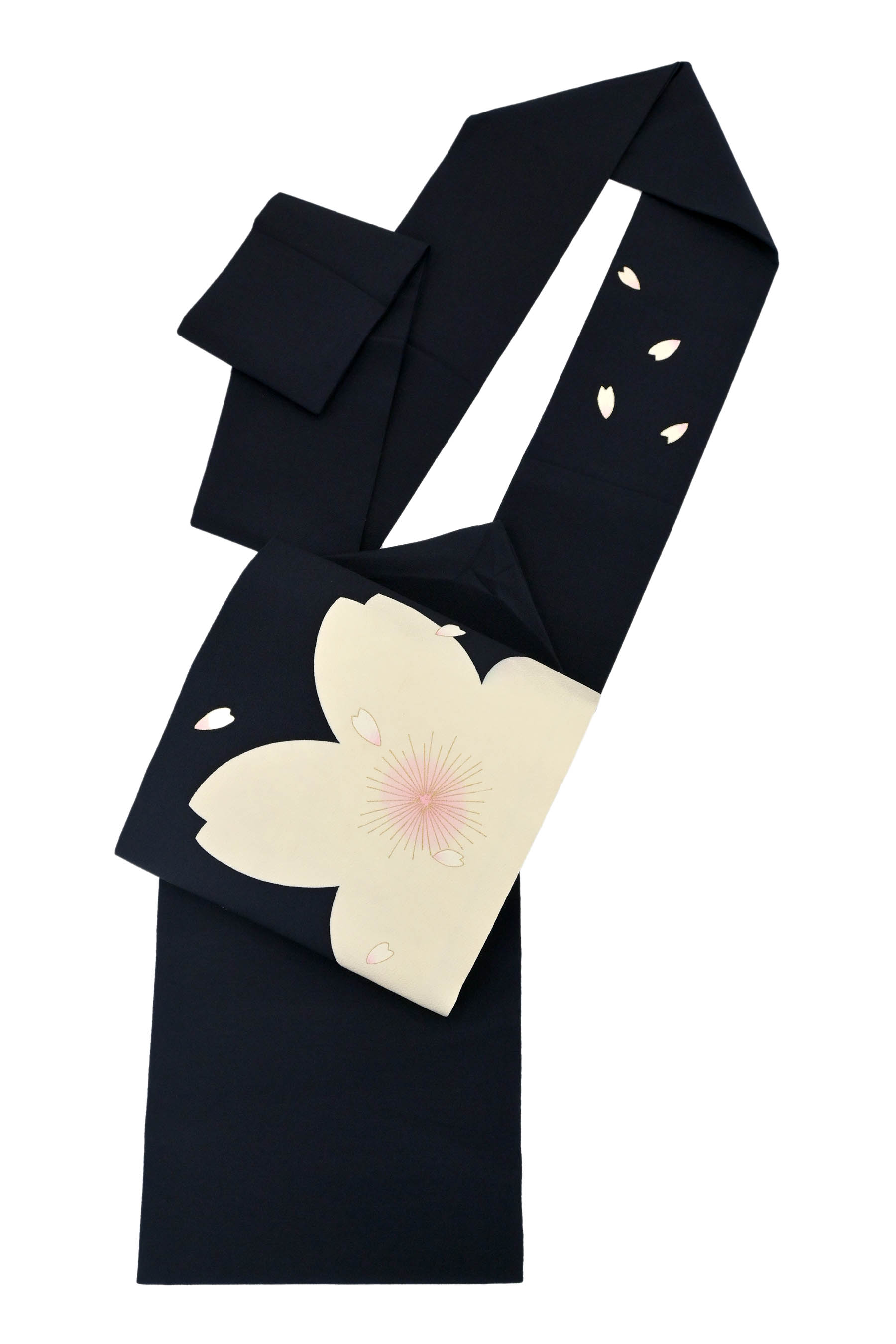 【特別セール品】 正絹 （お得なエブリデイ No.2665 葉】 【花 名古屋帯 ちりめん 着物・浴衣