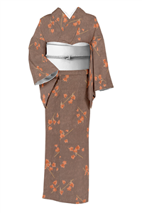 FINAL PRICE】 特選 芭蕉布 着物 中古 夏物 絣模様 たとう紙付き
