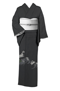 着物 ぜんまい紬 本手絞り 伝統工芸士 西川治郎 茶色 秀品 美品 作家 年に一度の本決算セール】 【粋渋庵 西川治郎】 特選本赤城柿渋