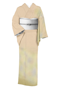 正絹 着物 訪問着 美品 超豪華 中古品 袷 冬用（リサイクル無地