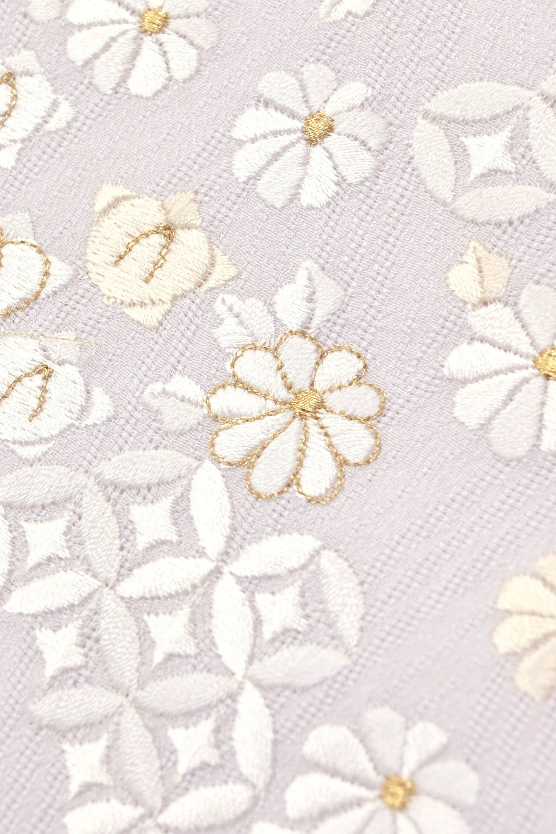夏着物】 【京の名工房】 高級総手刺繍紋紗訪問着 「吉祥小花紋 夏着物】 【京の名工房】 高級総手刺繍紋紗訪問着 「吉祥小花紋