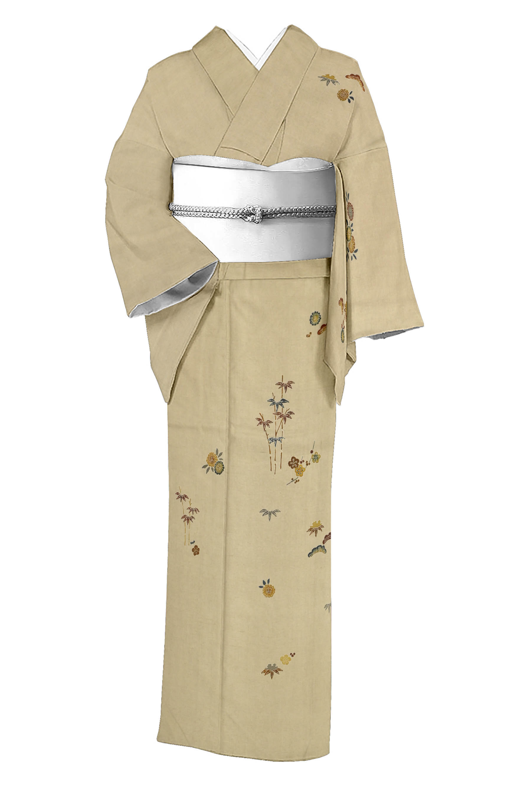 【海外限定】 年に一度の本決算セール】帯合わせさまざまに！仕・中古 正絹紬 着物・浴衣
