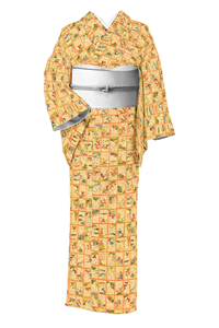 最新入荷】 ☆丹後ちりめん☆縮緬☆反物☆菊づくし☆金彩☆銀彩