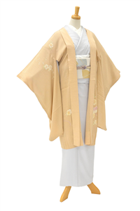 新品 紋紗 着物 正絹 仕付け糸付 ロング丈“青碧色の川”長羽織