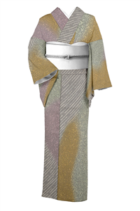 最終お値下げ❗️絽 手描き友禅 楓 紋入り訪問着 正絹 呉服屋