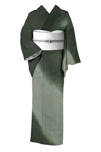 【本麻　紋紗長襦袢　撫子】中古　夏用　汗ばむ季節の必需品 丈127 夏物 長襦袢 反物 本麻 紋紗 麻 100％ 夏 襦袢 志賀麻 白