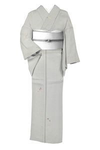 裄６６ｃｍ　【名匠 たかし】本場白大島紬 　入学園式・ご結婚式にも　美品のお着物 名匠たかし】 本場白大島紬着尺 有色緯総絣 伝統的工芸品 「古都