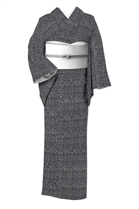 身丈160 人間国宝　中村勇二郎　江戸小紋　刺繍　一つ紋　着物　NO88 ブラックフライデーセール】 【人間国宝 故・中村勇二郎】 特選伊勢