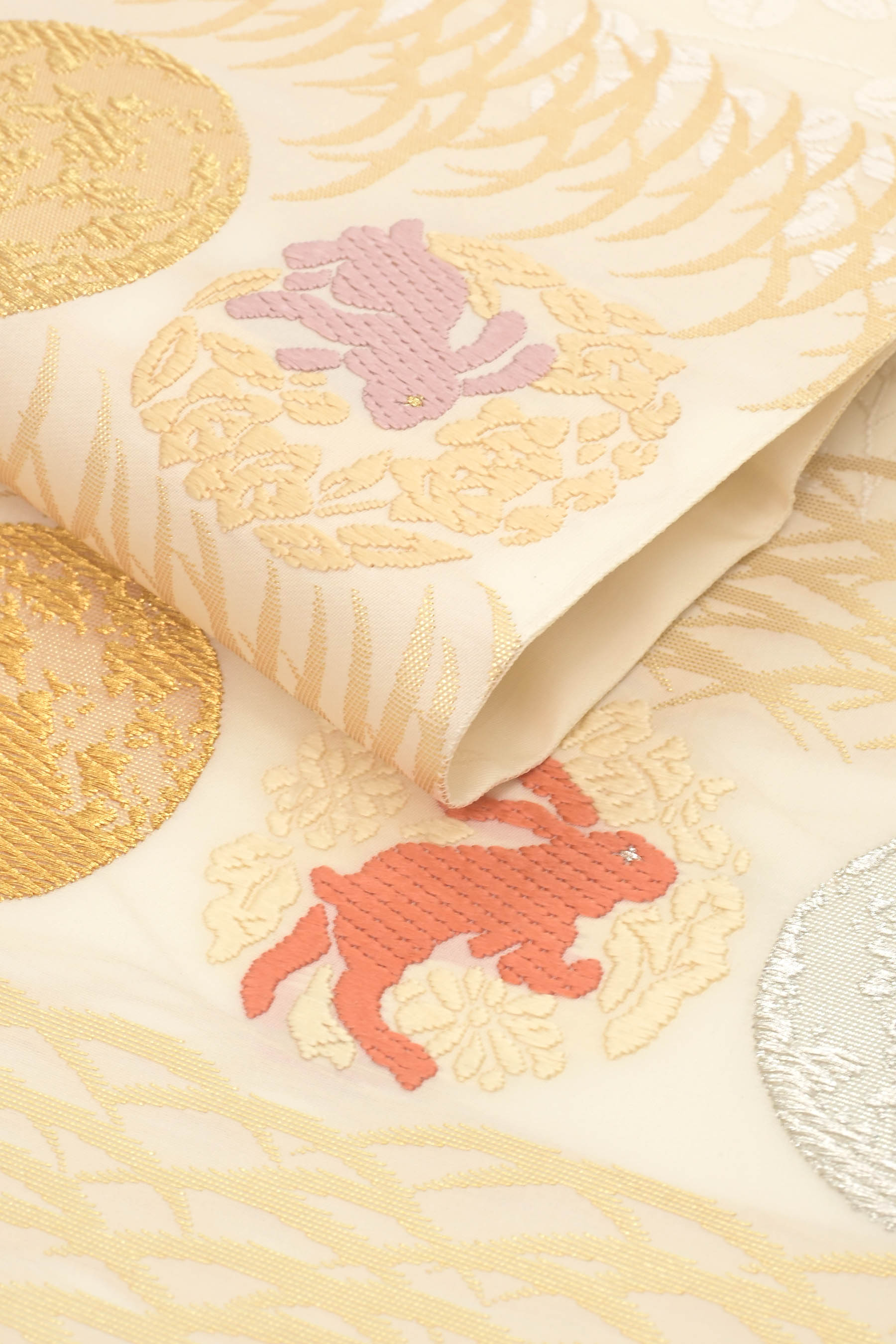 山口美術織物】 特選唐織袋帯 ≪お仕立て上がり・中古美品≫ 「御御帯