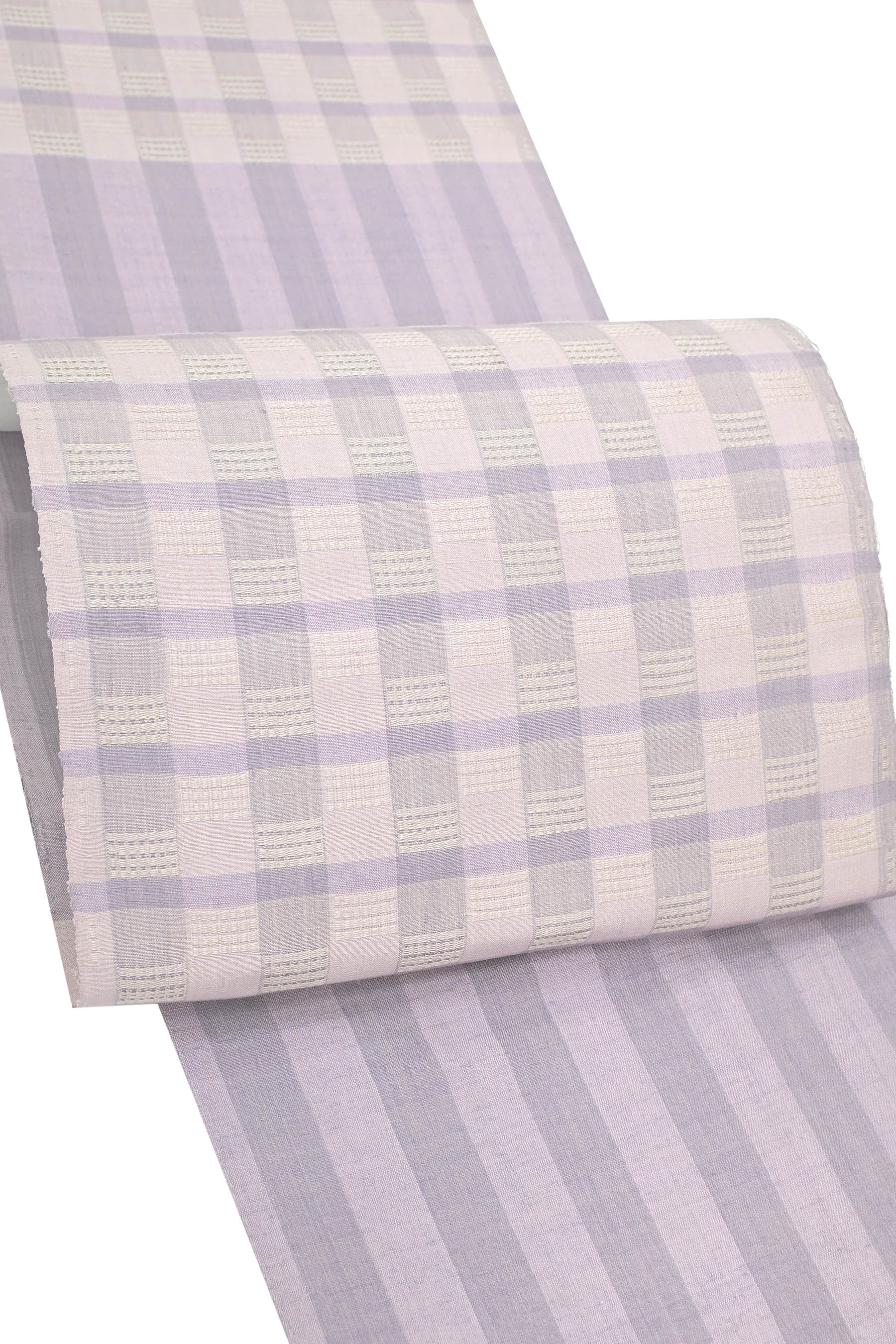 【半期決算セール】   【現代の名工　秋山眞和】 高級手織り花織九寸名古屋帯 