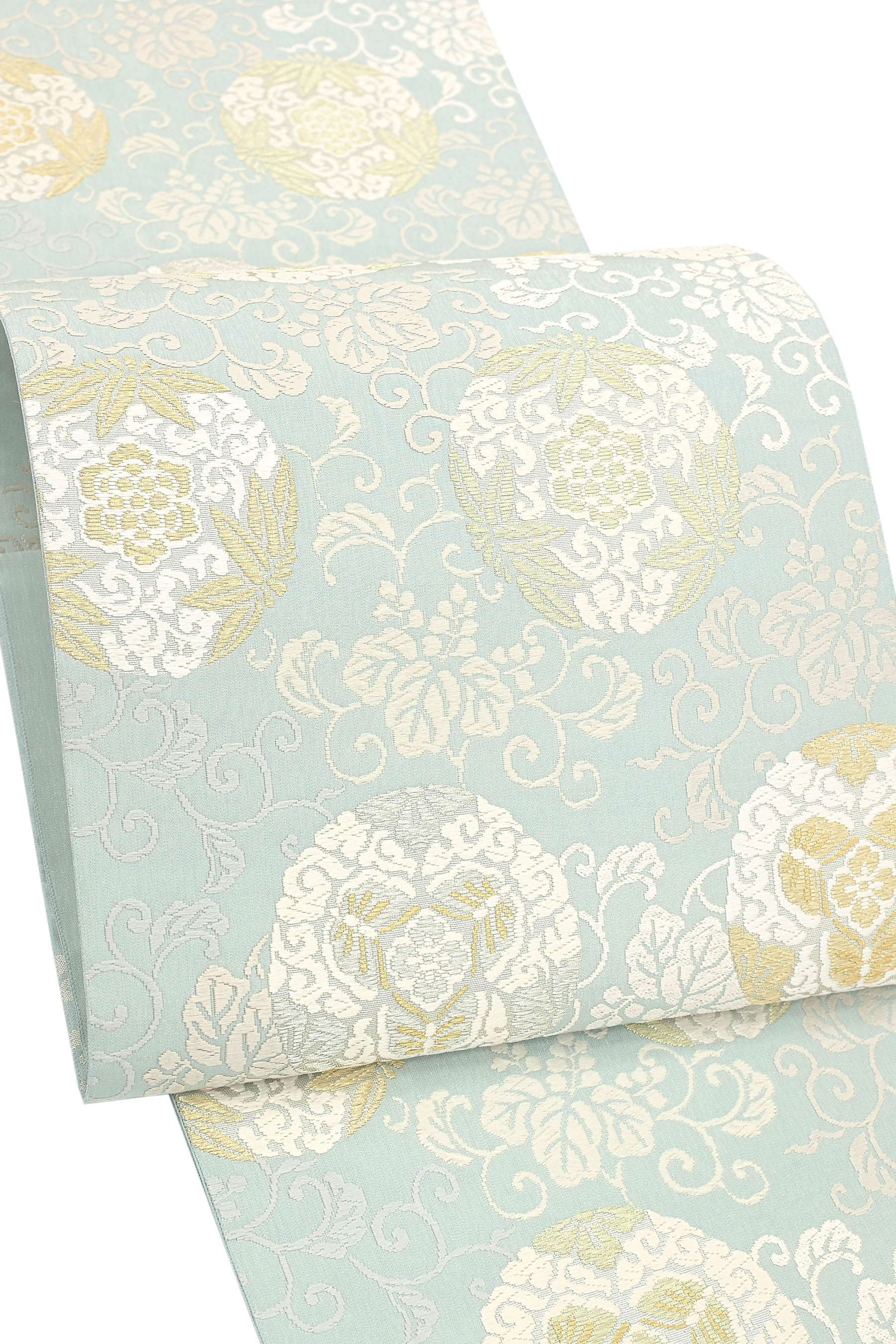 千地泰弘】監修 正絹創作袋帯 ≪御仕立て上がり・中古美品≫ 「竪菱地