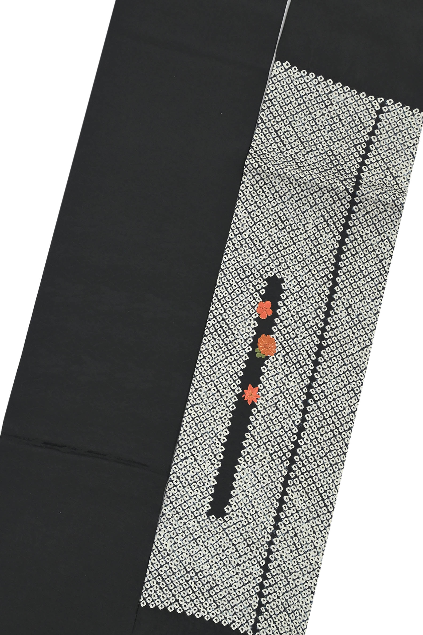 染め名古屋帯　刺繍入り　最終価格ですm(_ _)m 特選絞り染刺繍九寸名古屋帯 ≪御仕立て上がり・中古美品≫ 「疋田菱に