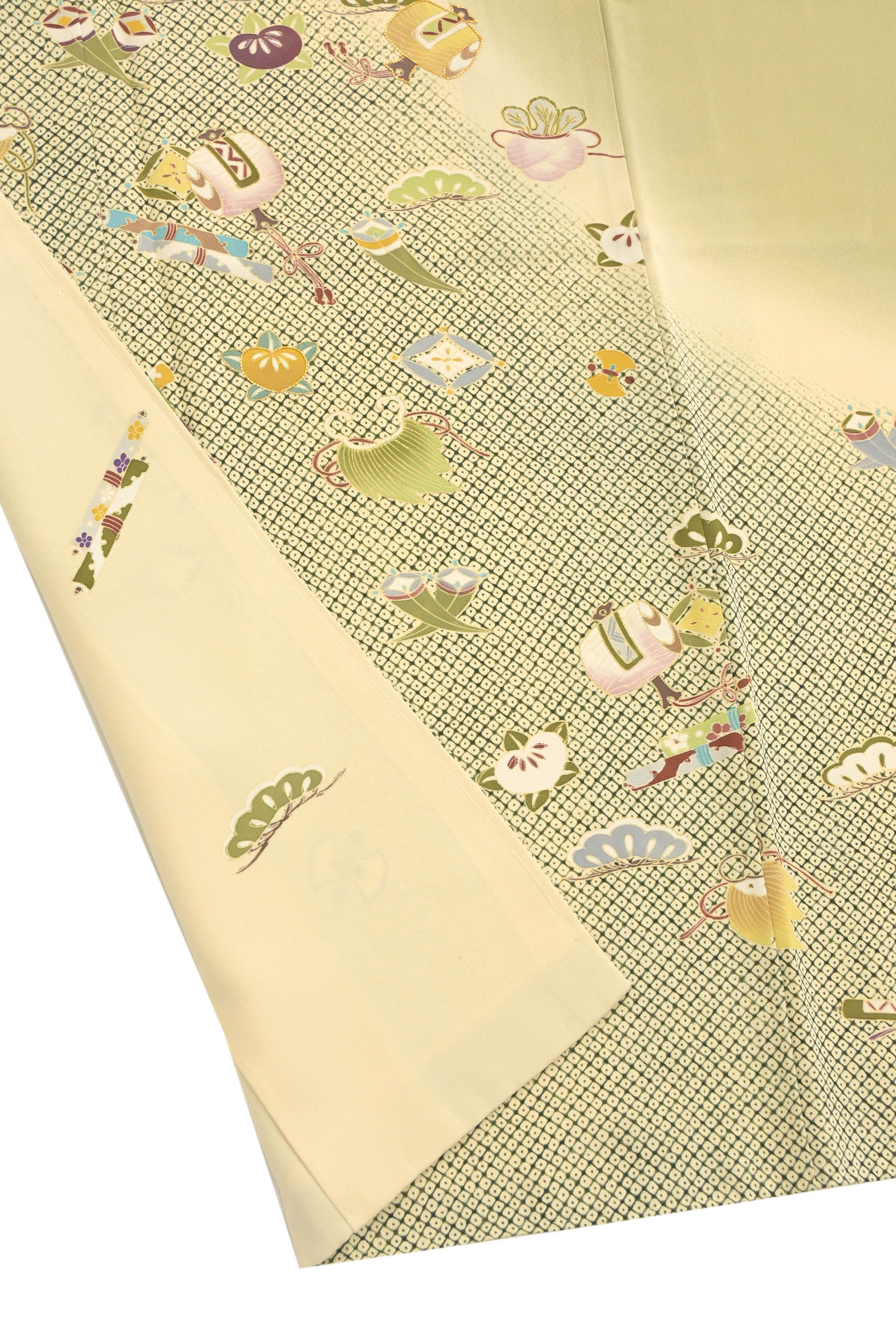お得なエブリデイロープライス】 正絹手加工染訪問着 金駒刺繍 ≪御