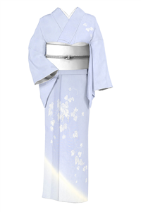 夏物最終クリアランス】 【夏着物】 特選総刺繍変わり絽付下げ着尺