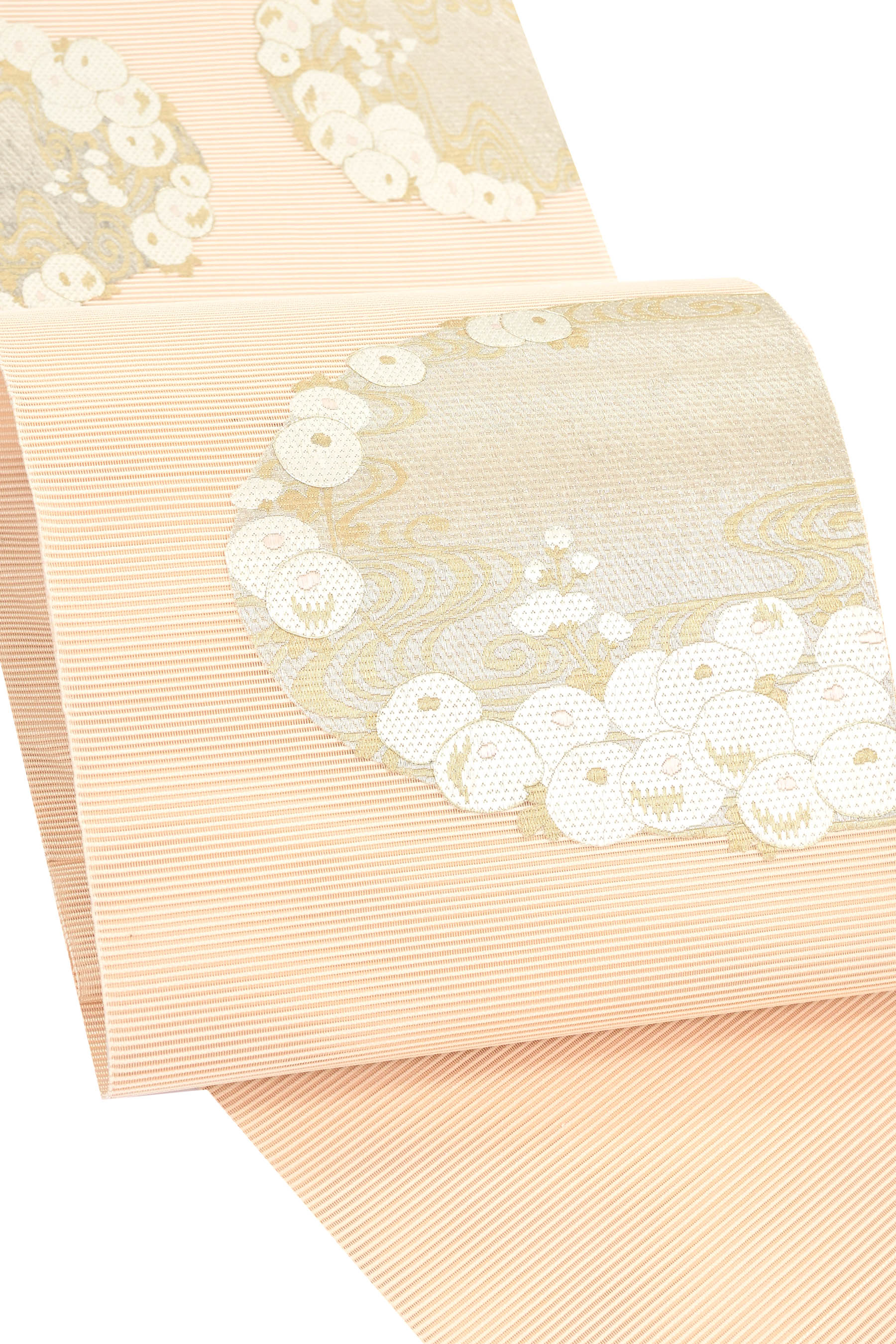 夏物最終クリアランス】 【夏帯】 正絹手刺繍絽綴れ八寸名古屋帯 切嵌