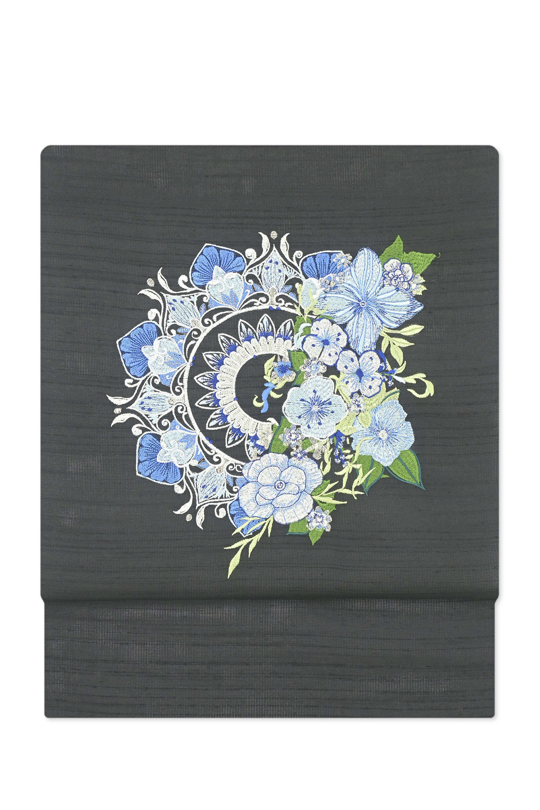 夏物最終クリアランス】 【単衣・夏帯】 特選総刺繍九寸名古屋帯