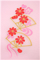 お子様用 正絹刺繍半衿　ピンク (06591)