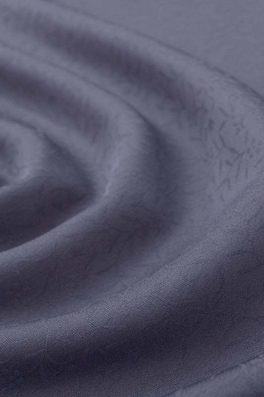 東レシルック奏美 紋意匠色無地着尺 美ゆき (07)紫紺鼠